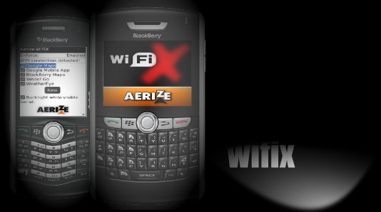  Aerize WiFiX - Wifi and network connection utility for BlackBerry 