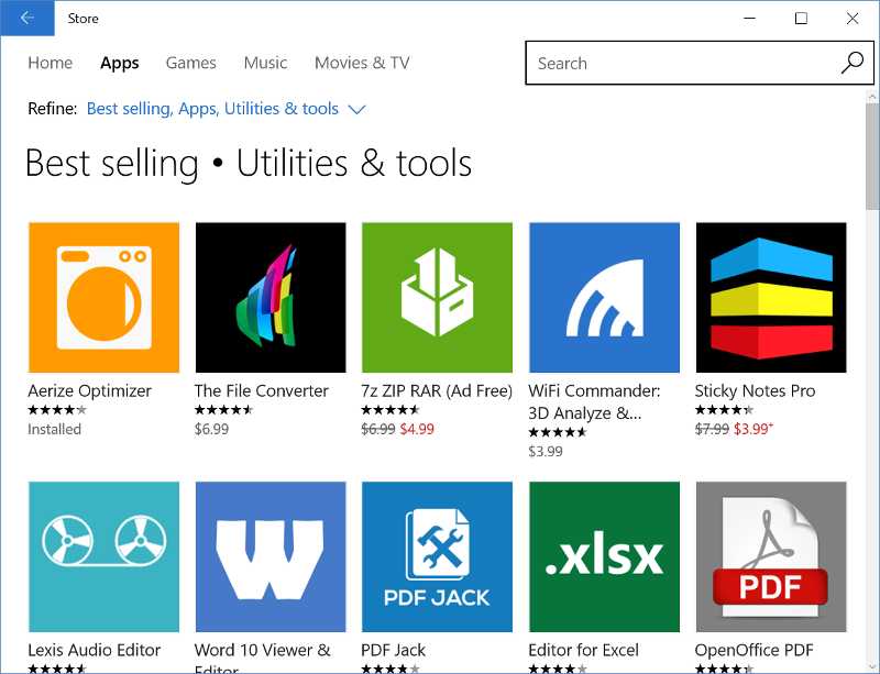 Aerize Optimizer best selling Windows 10 Utility