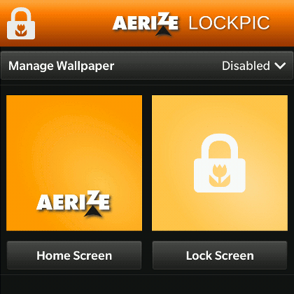 Aerize LockPic for BlackBerry 10 Screenshot